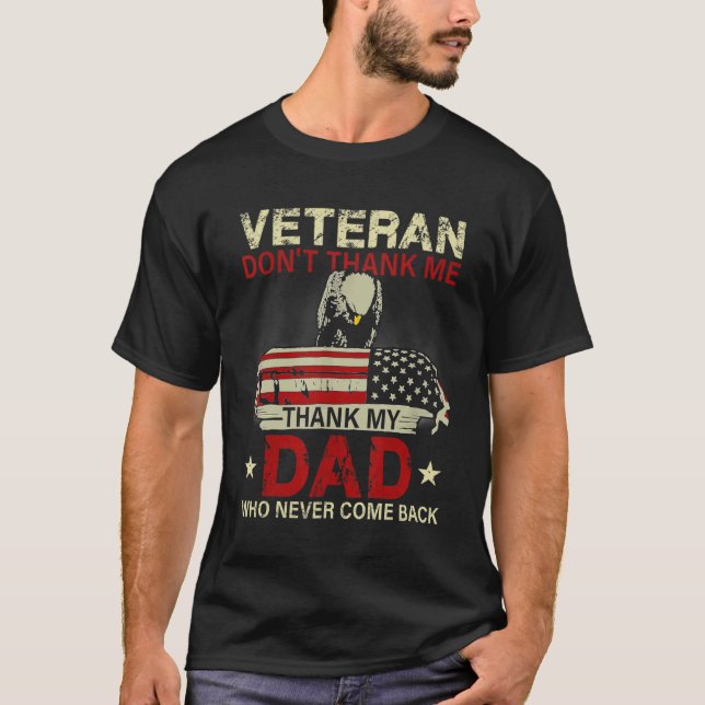 Veteran Tack inte Make som aldrig har gjort det. T Shirt (Framsida)