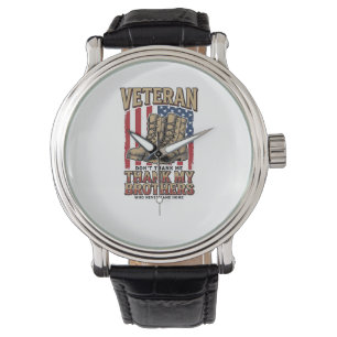 Veteran Tack Mina Bröder Vintage Militär T-Shirt_1 Armbandsur