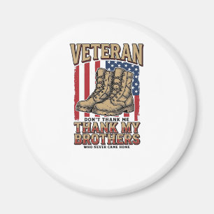 Veteran Tack Mina Bröder Vintage Militär T-Shirt_1 Magnet