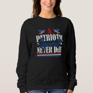Veteran US Flag Ett patriotiskt sinne dör aldrig T Shirt