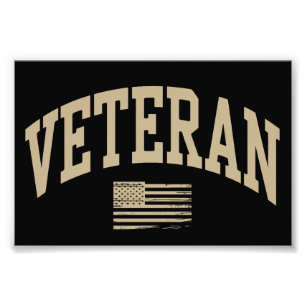 Veteran Veterans Day USA United States Amerikansk Fototryck