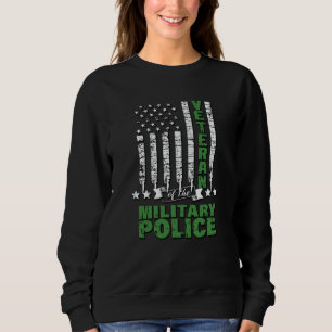 Veteran vid militärpolisen - US Flagga T Shirt