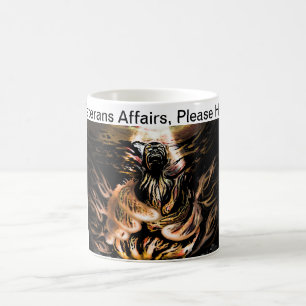 Veteranangelägenheter, behar hållen kaffemugg