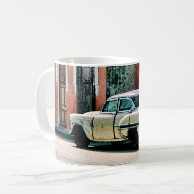 Veteranbil - Kuba Kaffemugg (Framsida vänster)
