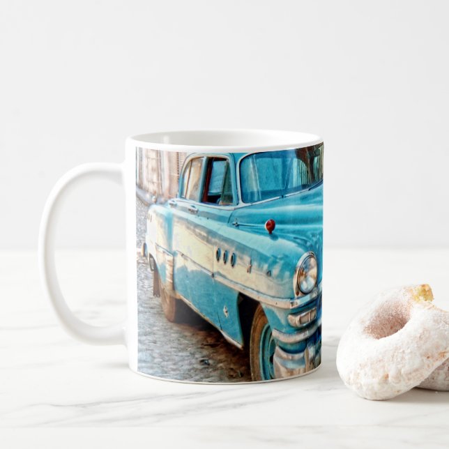 Veteranbil - Kuba Kaffemugg (Med munk)