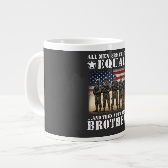 Veteranbröder Militär Brödraskap Patriotisk Jumbo Mugg (Framsida vänster)
