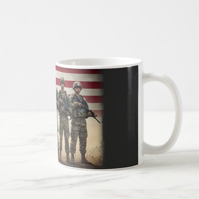 Veteranbröder Militär Brödraskap Patriotisk Kaffemugg (Höger)