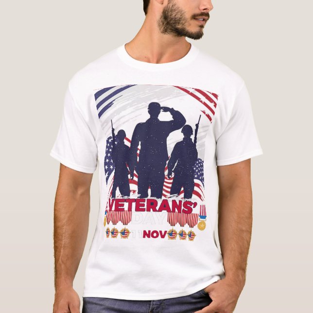 veterandag t shirt (Framsida)