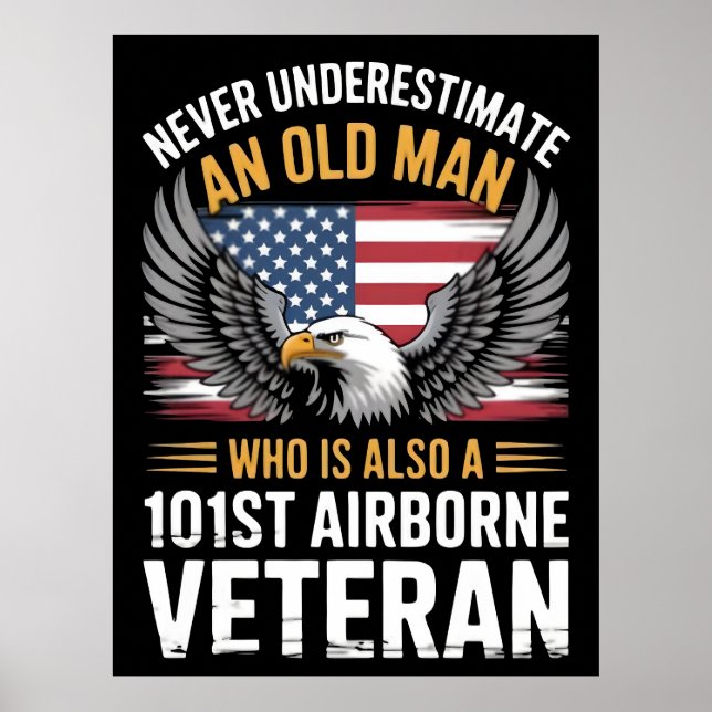 Veterandagen 2025, 101:a Airborne Eagle American Poster (Framsidan)
