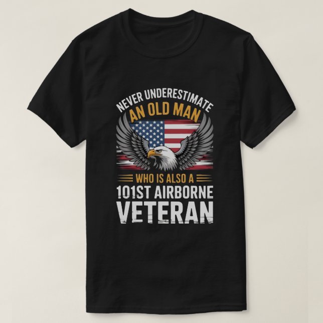 Veterandagen 2025, 101:a Airborne Eagle American T Shirt (Design framsida)