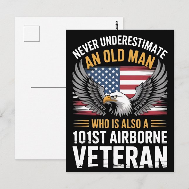 Veterandagen 2025, 101:a Airborne Eagle American Vykort (Fram/baksida)