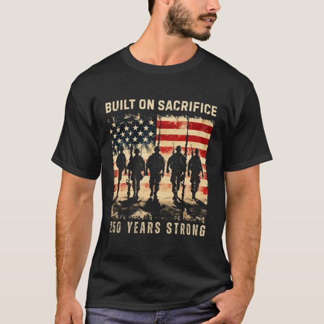 Veterandagen 4 juli  t shirt (Framsida)