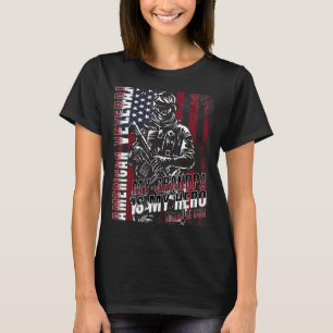 Veterandagen Amerikanska Flagga Life Pride Militär T Shirt