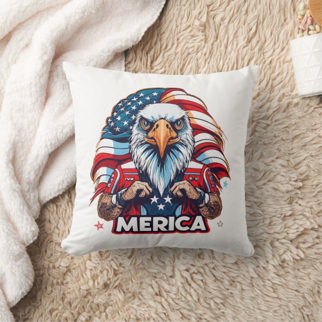 Veterandagen Amerikanska Flagga Merica Patriotic E Kudde (Filt)