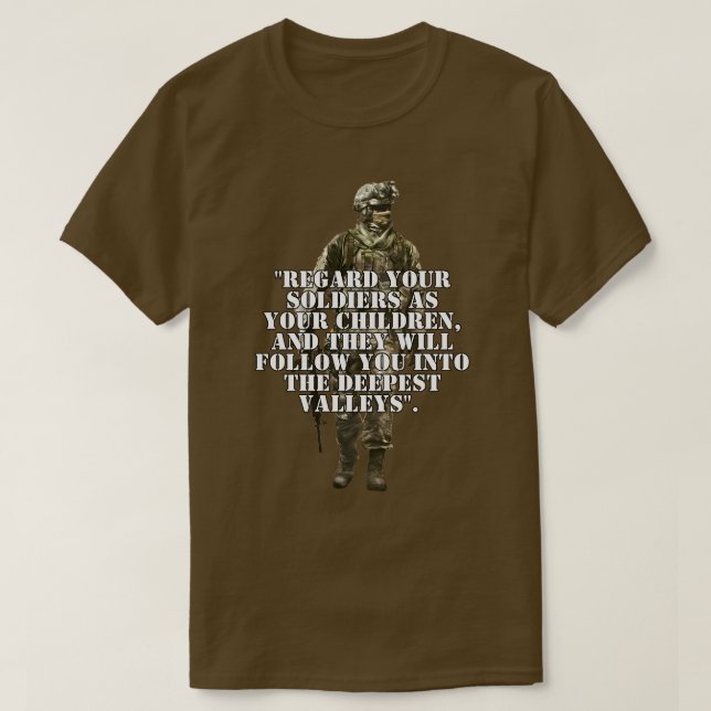 Veterandagen Citat  T Shirt (Design framsida)