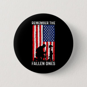 Veterandagen Fallen Patriotic Veteran Knapp