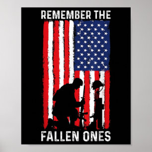 Veterandagen Fallen Patriotisk Veteran Poster