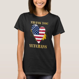 Veterandagen för amerikanska för manar Pappa-kvinn T Shirt