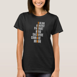 Veterandagen för att hedra alla som har tjänstgjor t shirt