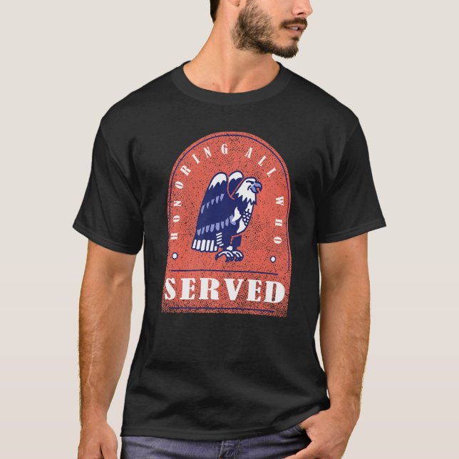 Veterandagen Hedersbetygelse för alla som tjänstgj T Shirt (Framsida)