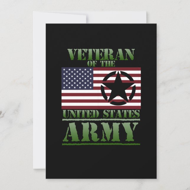 Veterandagen i Lycklig vid USA flagga Tack Kort (Framsida)