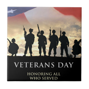 Veterandagen i USA Kakelplatta