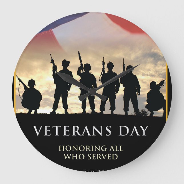 Veterandagen i USA Stor Klocka (Framsida)