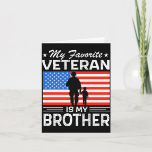 Veterandagen militär favorit veteran är bror kort