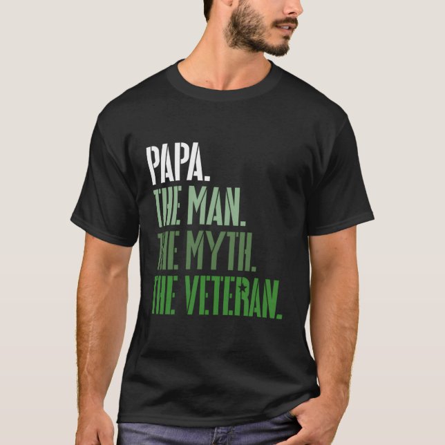 Veterandagen Pappa mannen myten om veteranet Mi T Shirt (Framsida)