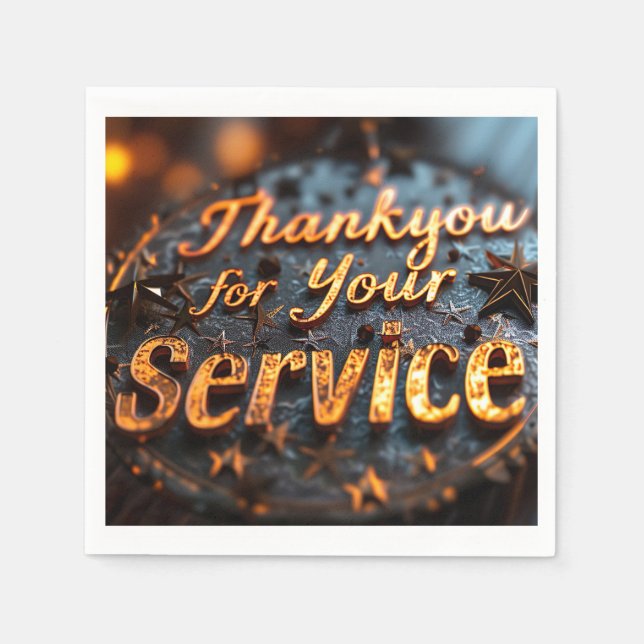 Veterandagen Pappersservett (Framsidan)