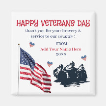 Veterandagen Patriotic USA flagga Tack