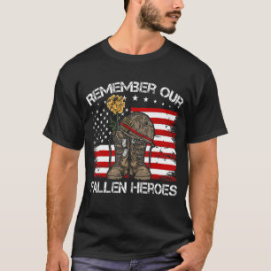 Veterandagen som säger citat kommer ihåg vår Falle T Shirt