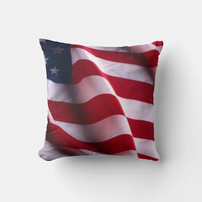 Veterandagen Tack, Patriotisk amerikansk Flagga Kudde (Framsida)