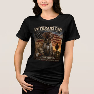 Veterandagen tysk korthårig pointer t shirt