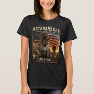 Veterandagen tysk korthårig pointer t shirt