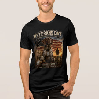Veterandagen tysk korthårig pointer t shirt