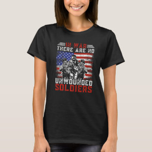 Veterandagen USA flagga i Krig finns det ingen ohö T Shirt