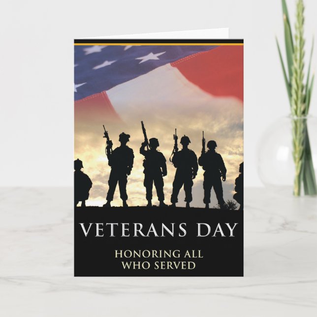 Veterandagen USA-hälsningskort Kort (Framsida)