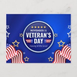 Veterandagen vykort