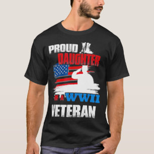 Veterandagen WW2 Gift stolt Dotter till en WWII-ve T Shirt