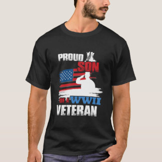 Veterandagen Ww2 stolt son till en Wwii Veteran T Shirt