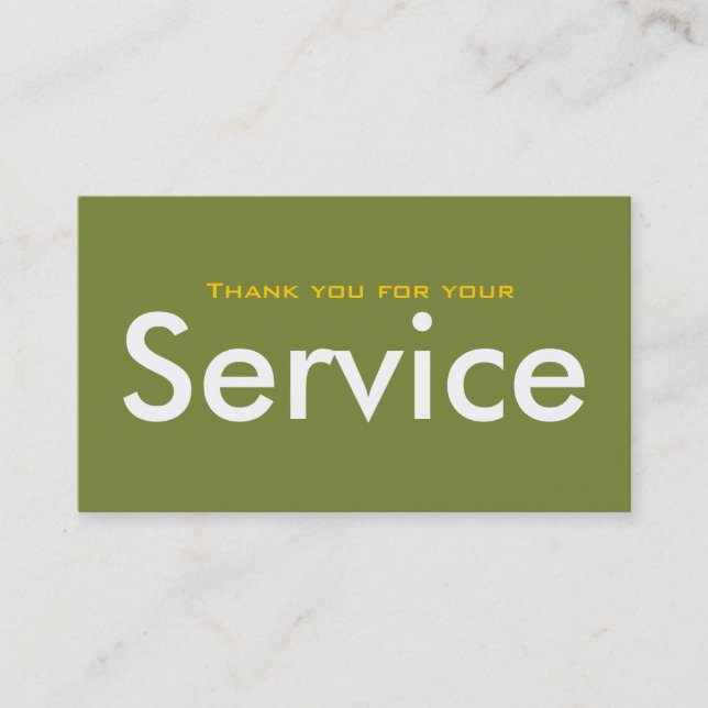 Veterandagvisitkortar Visitkort (Framsida)