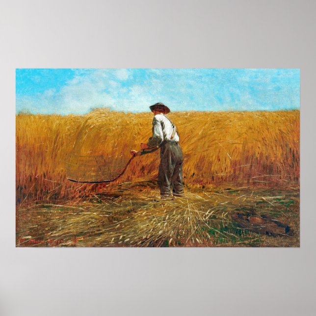 Veteranen i New Fält (1865) av Winslow Homer Poster (Framsidan)