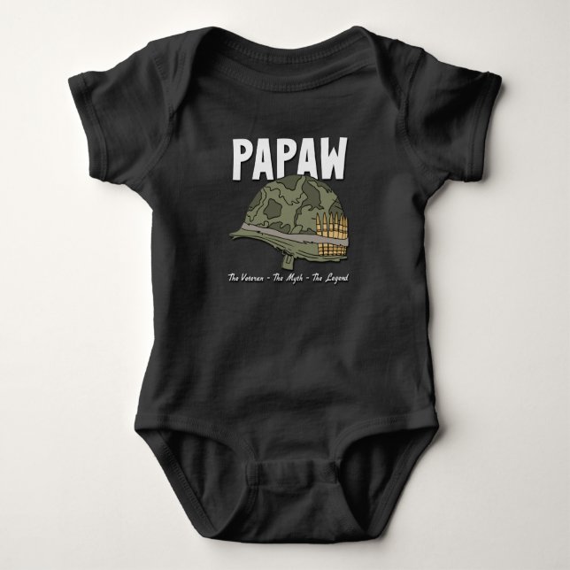 Veteranen Myth the legend - Papaw T Shirt (Framsida)
