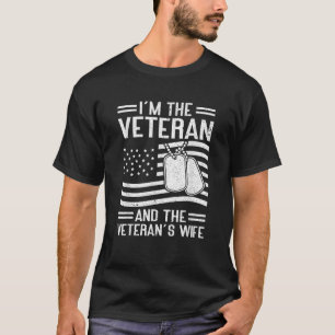Veteranen, veteranernas fru, amerikanska Vete T Shirt