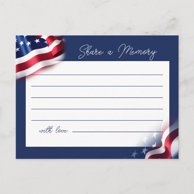 Veteranenminnes Share a Memory-kort Helg Vykort (Framsida)