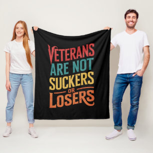 Veteraner är inte dårar eller förlorare Trump-röst Fleecefilt