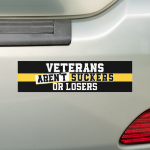 Veteraner är inte sockrar eller förlorare, antitru bildekal