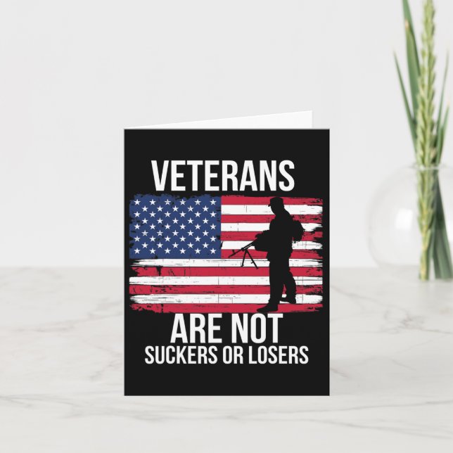 Veteraner är inte sugare eller förlorare Biden 202 Kort (Framsida)