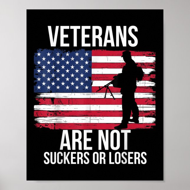 Veteraner är inte sugare eller förlorare Biden 202 Poster (Framsidan)